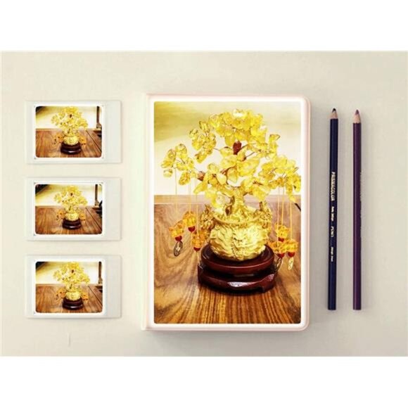 Feng Shui Yellow Crystal Tree/Yellow Crystal Money Tree and Yellow Crystal - Picture 3 of 6